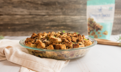 Plant-Based, Gluten Free Thanksgiving Stuffing Recipe