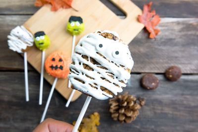 Halloween Cookie Cake Pops Recipe with Breakfast Cookie Minis and Grain Free Better Cookies