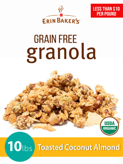 Organic Grain Free Granola - Bulk Toasted Coconut Almond